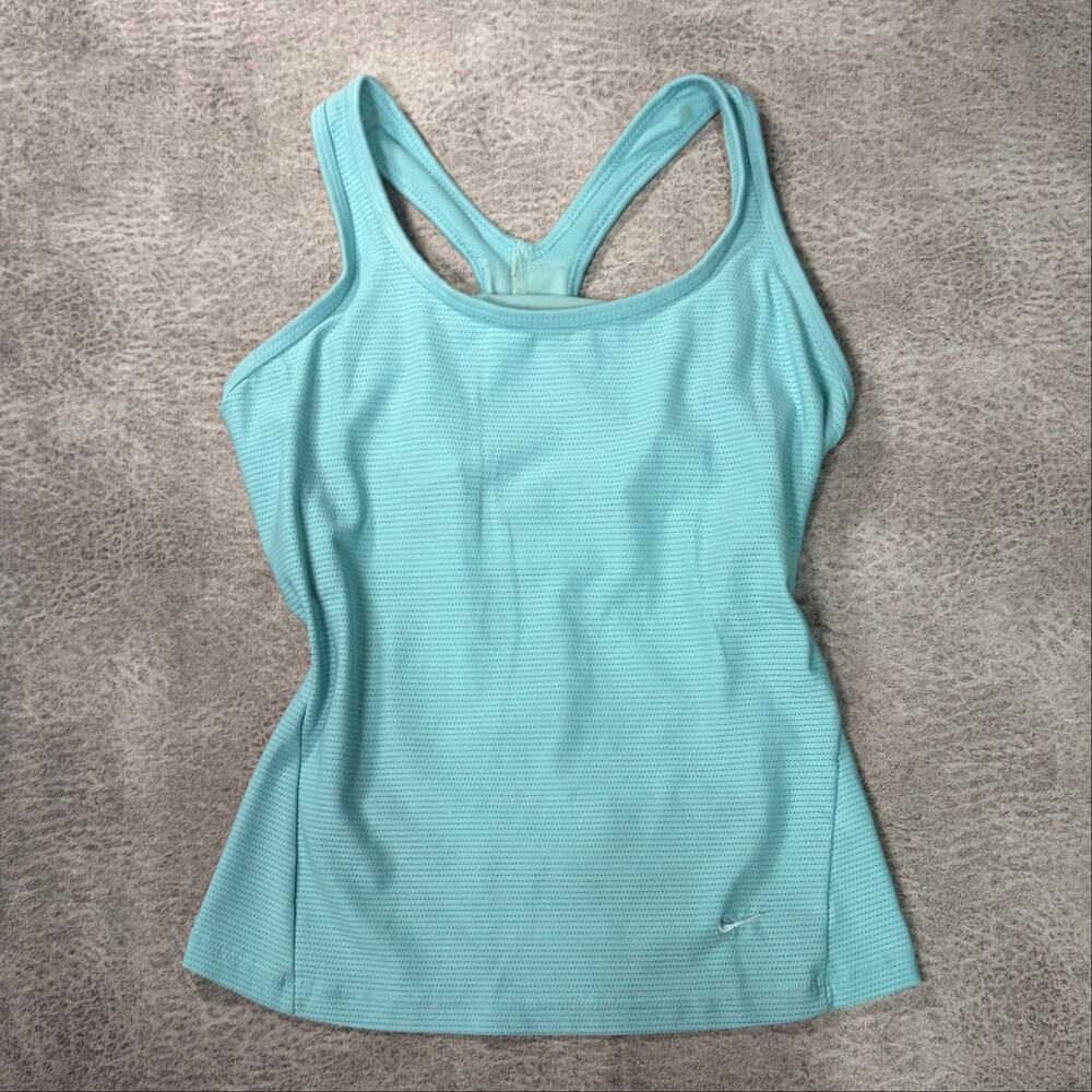 Nike Aqua Blue Athletic Tank Top